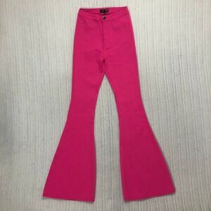 Bell Bottoms Hot Pink High Waist Flared Leg Pants, Women's‎ JCJQ Jeans Size 9